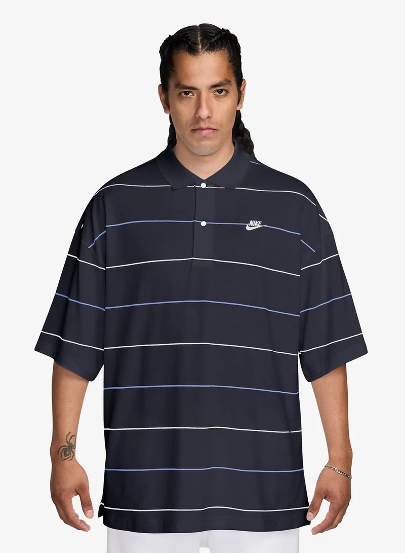 Nike Club Oversized Stripe Polo